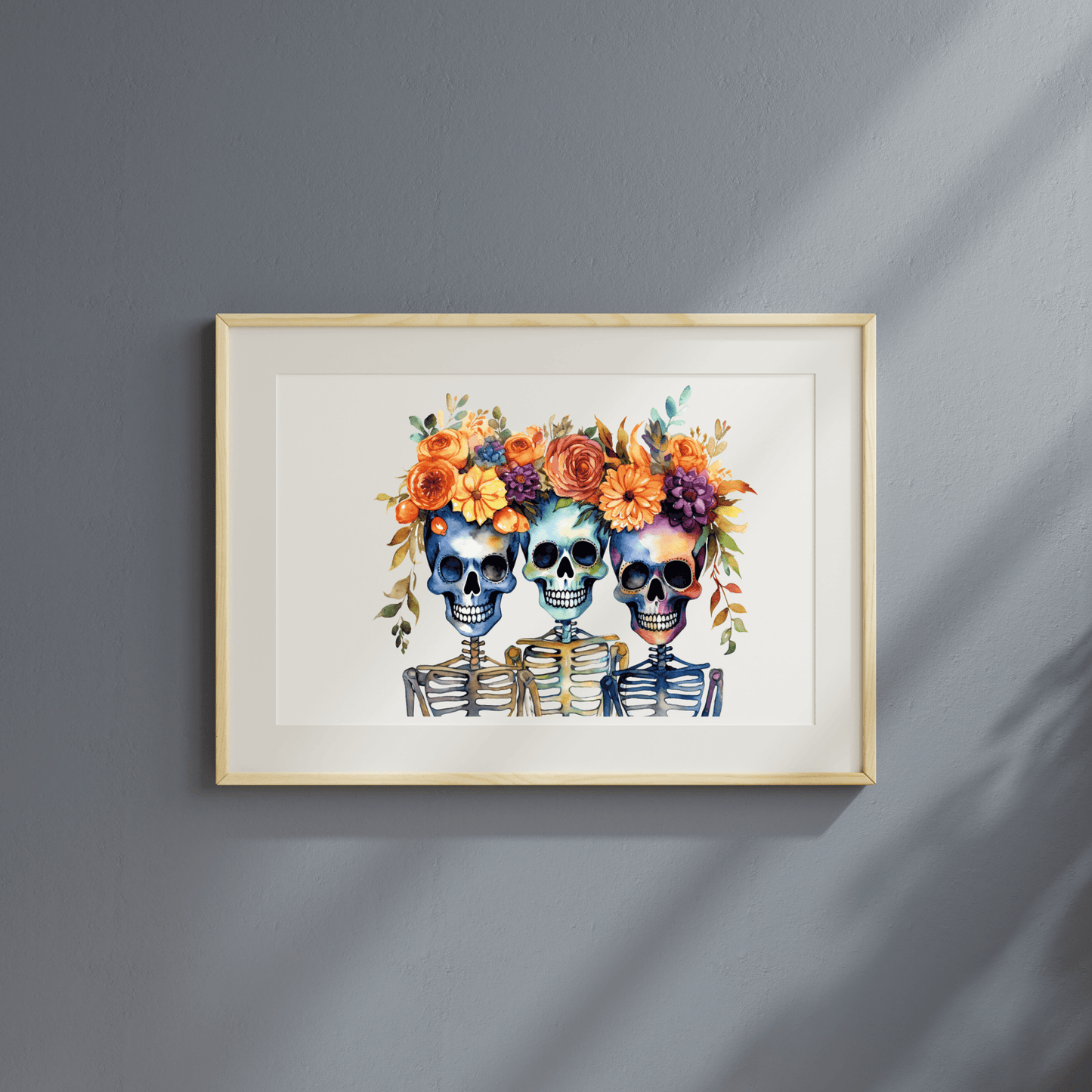 Digital Print Flower skeleton ladies - Two Little Giggles