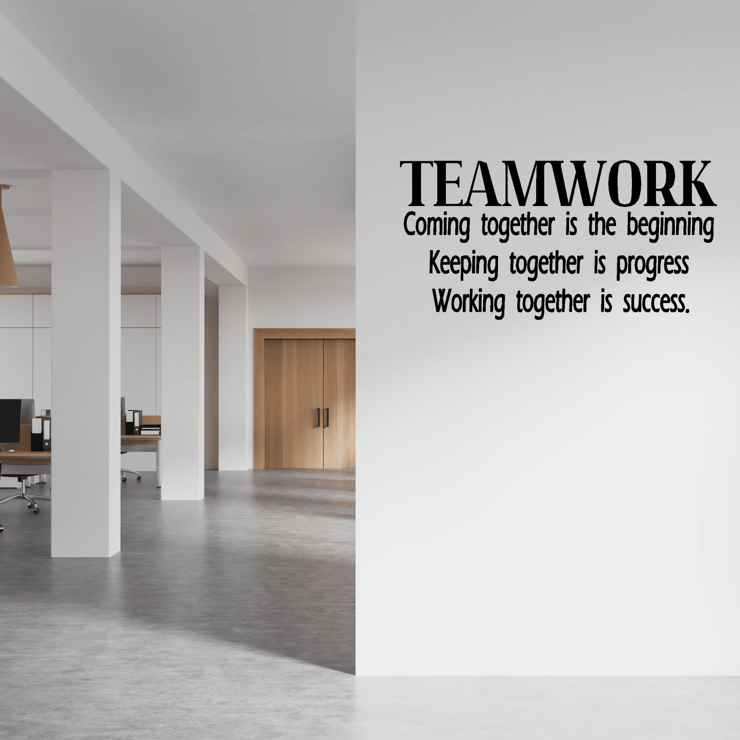 Teamwork Decal - Two Little Giggles