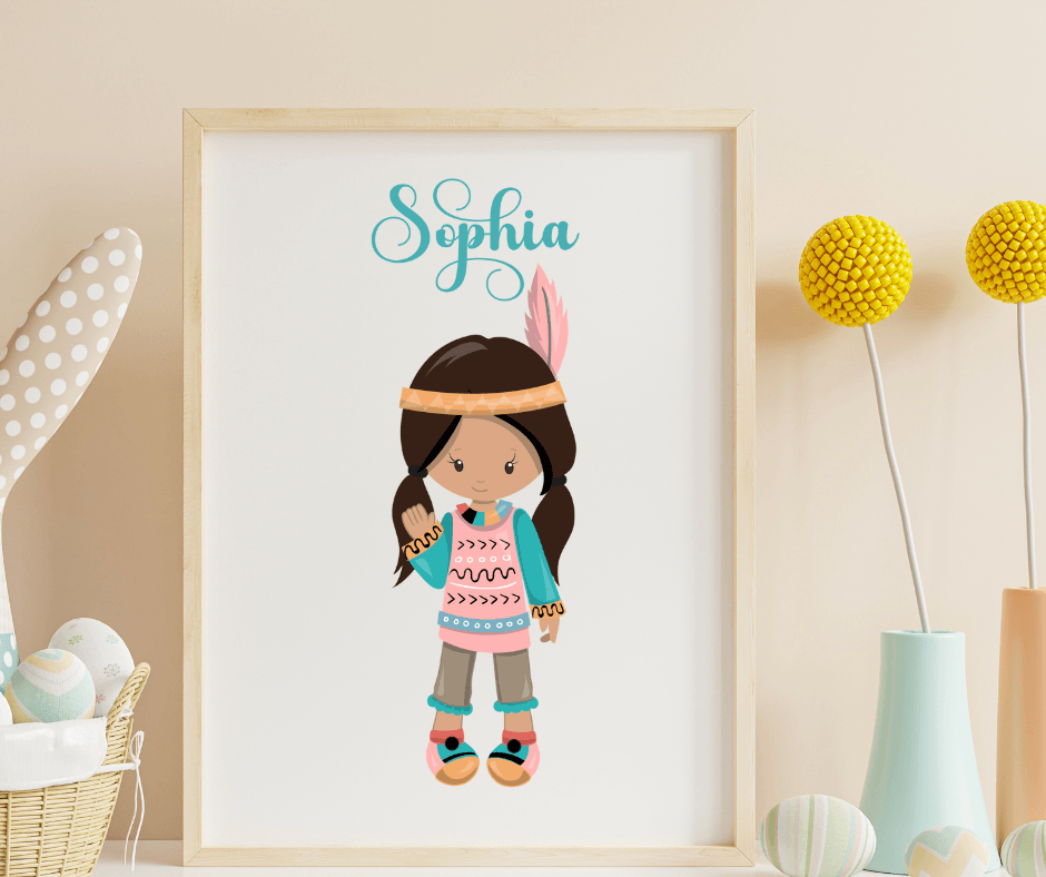 Personalised tribal set Digital Prints - Two Little Giggles