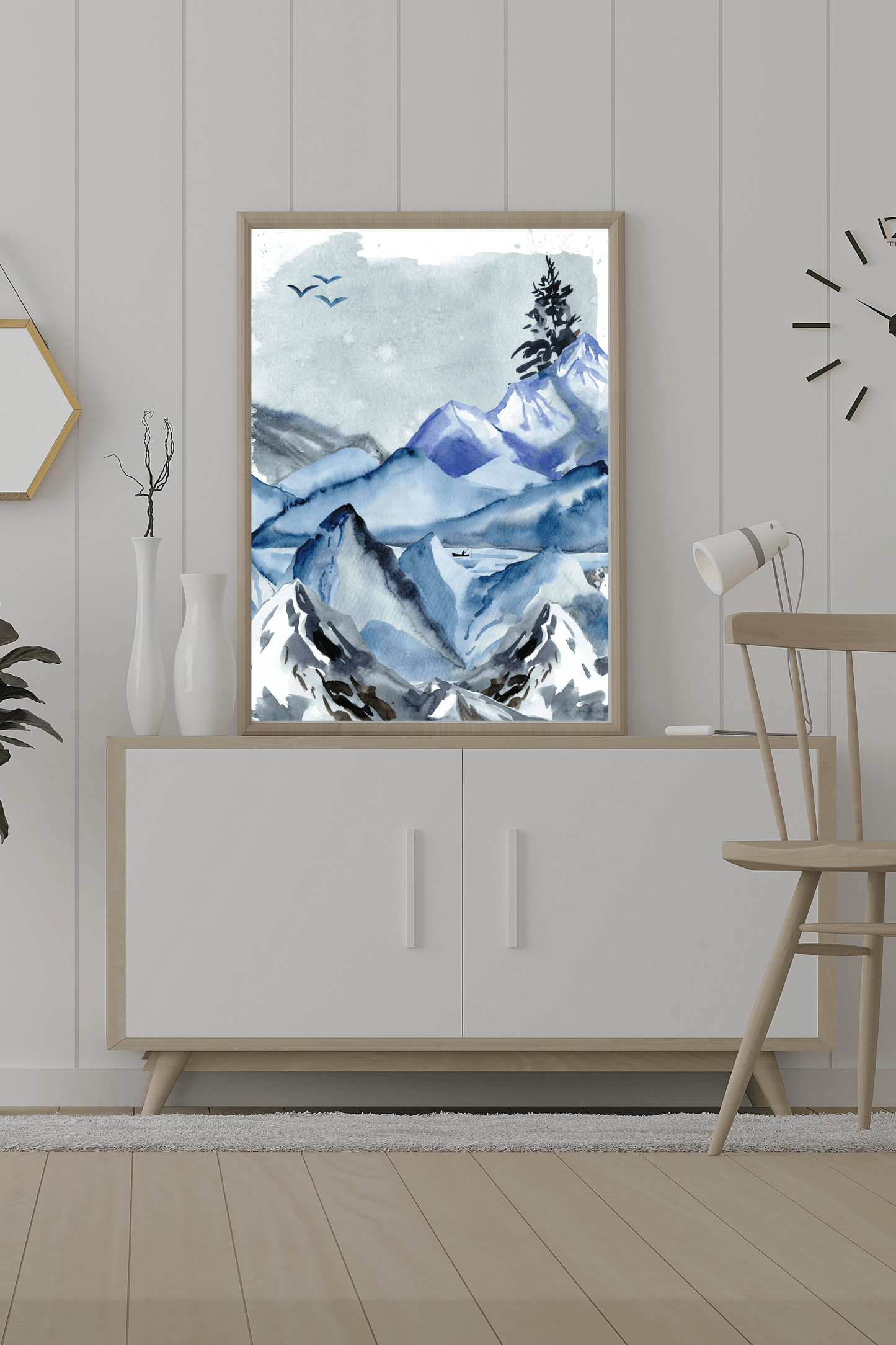 Misty Mountain Digital Print - Two Little Giggles