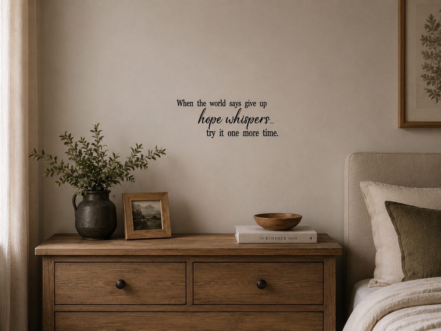 Hope Whispers – Removable Vinyl Wall Decal