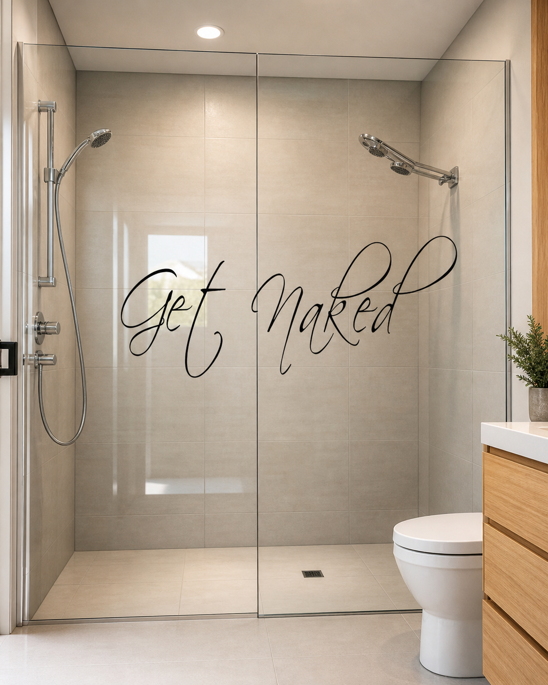 Get Naked Wall Sticker
