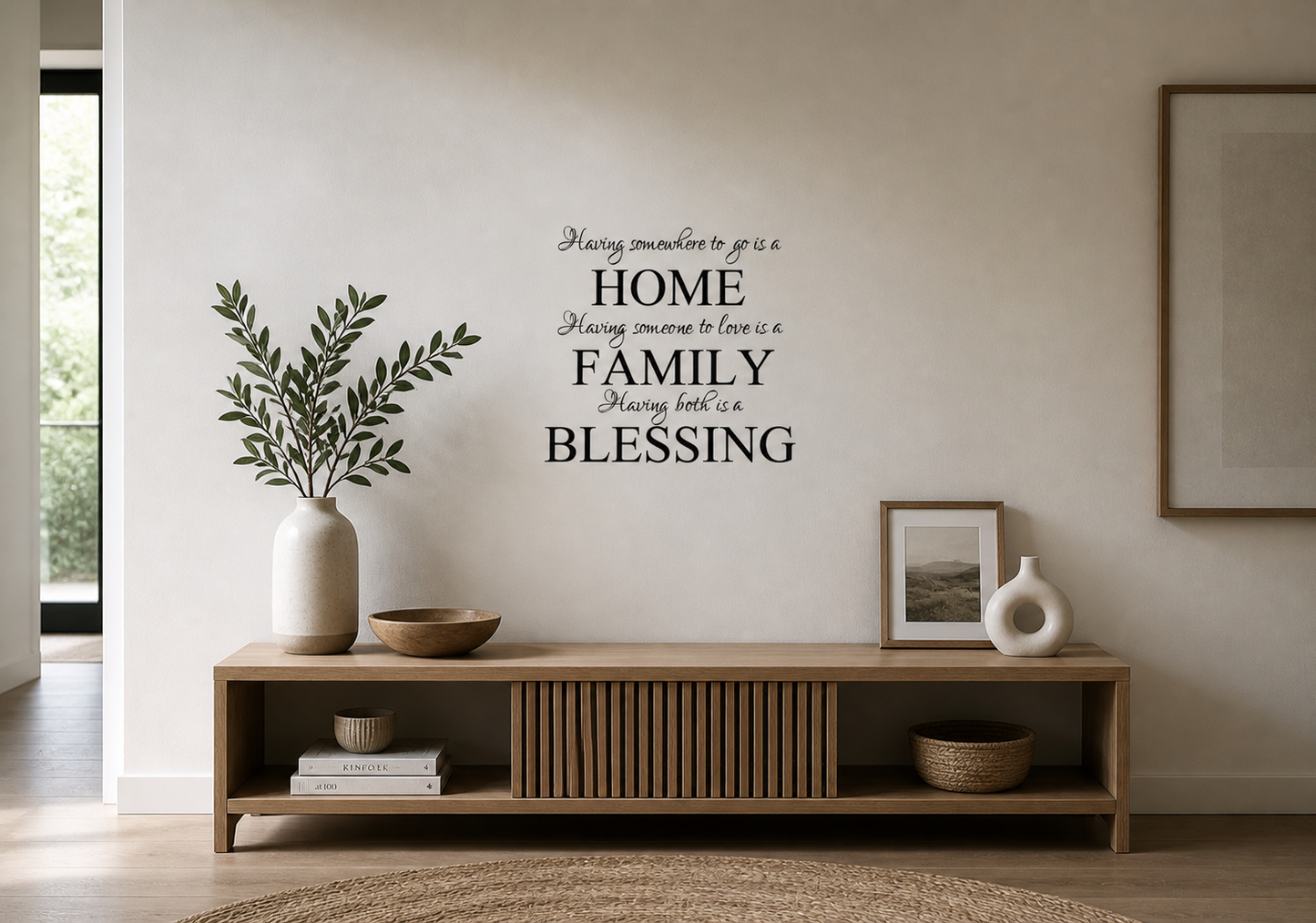 home family blessing wall decal
removable vinyl wall art
family wall quote sticker
inspirational wall decal
living room wall art
large wall decal
housewarming gift idea
faith-based home décor
removable wall sticker
modern wall quote art