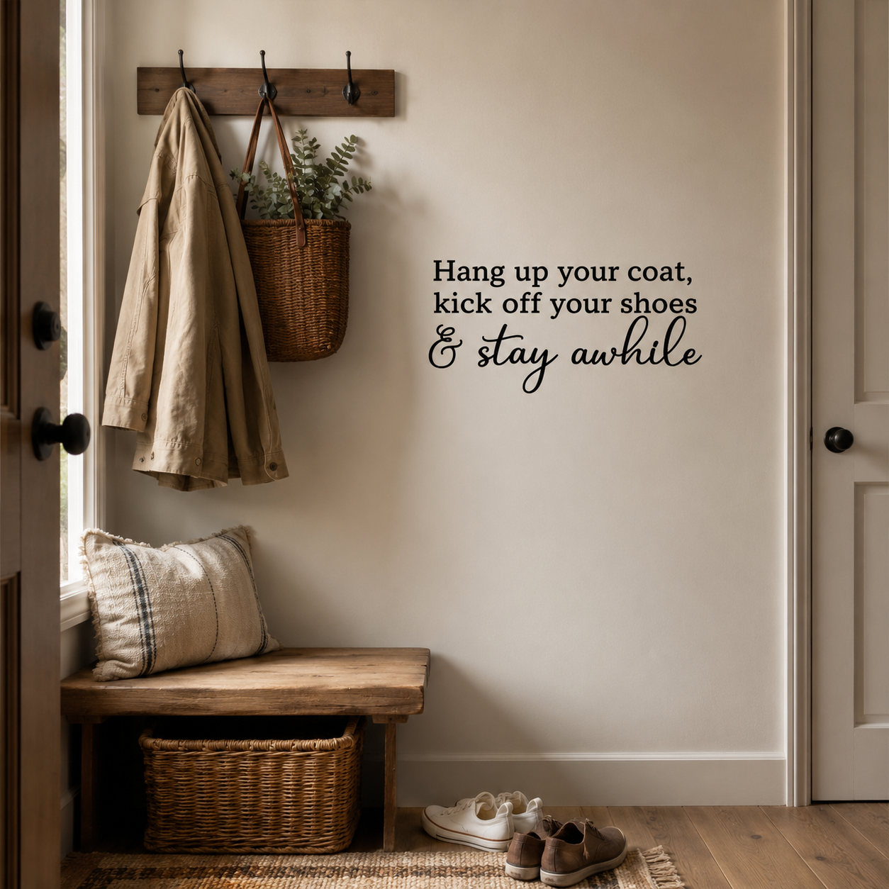 Hang up your coat Wall Decal