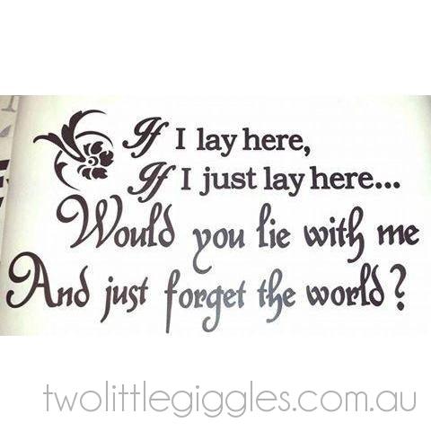 If I lay here 2 - Two Little Giggles