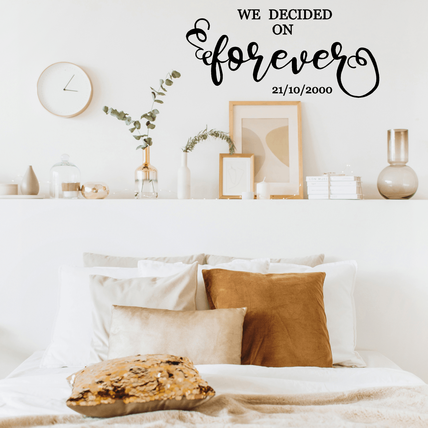 We decided on Forever Wall Decal Sticker Quote - Two Little Giggles