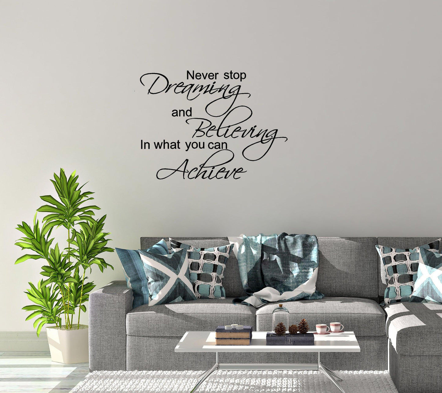 Never stop Dreaming and Believing Wall Decal - Two Little Giggles