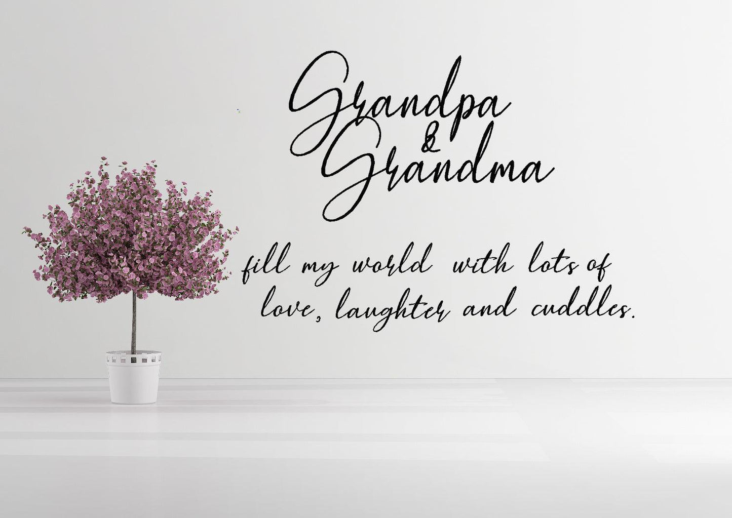 Grandpa & Grandma Wall Decal Quote - Two Little Giggles