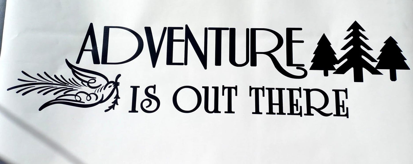 Adventure is out there Wall Decal Sticker Quote - Two Little Giggles