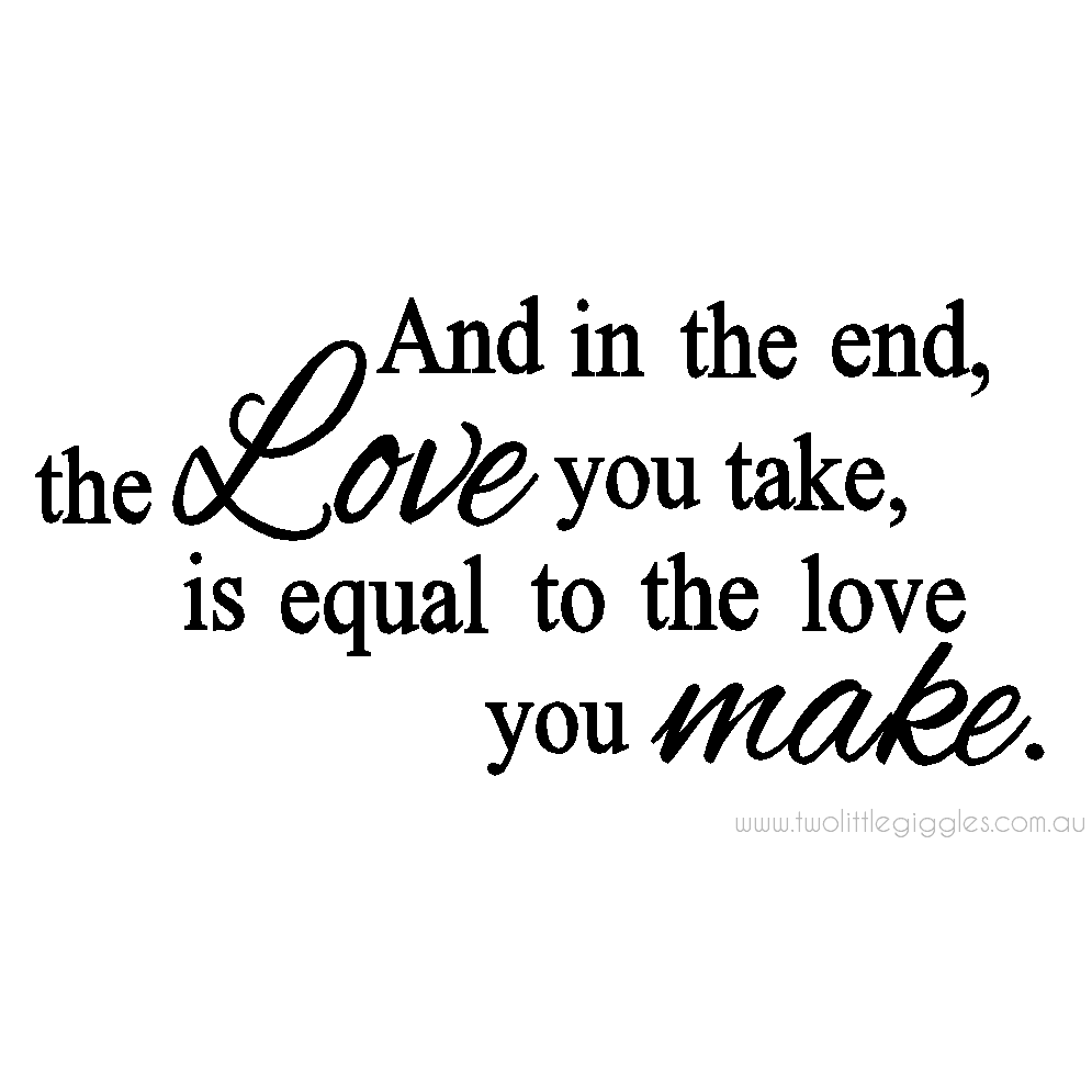 And in the end - Two Little Giggles