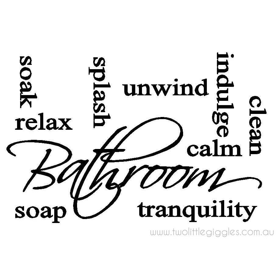 Bathroom relax soak unwind - Two Little Giggles