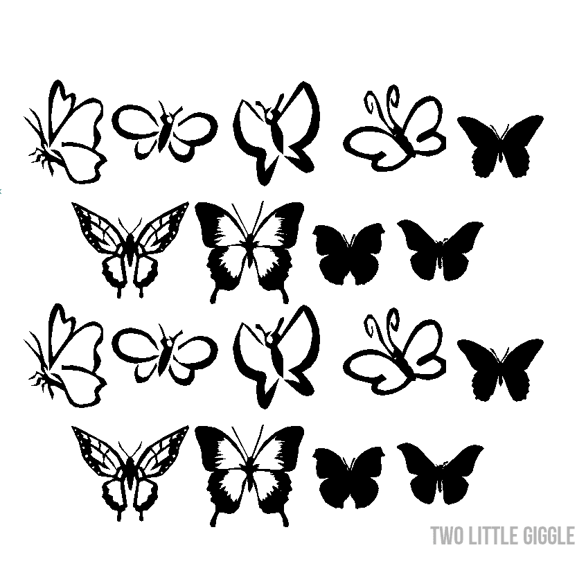 Pretty Butterflies - Two Little Giggles
