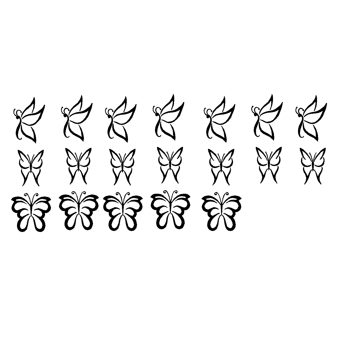 Pretty Butterflies 2 - Two Little Giggles