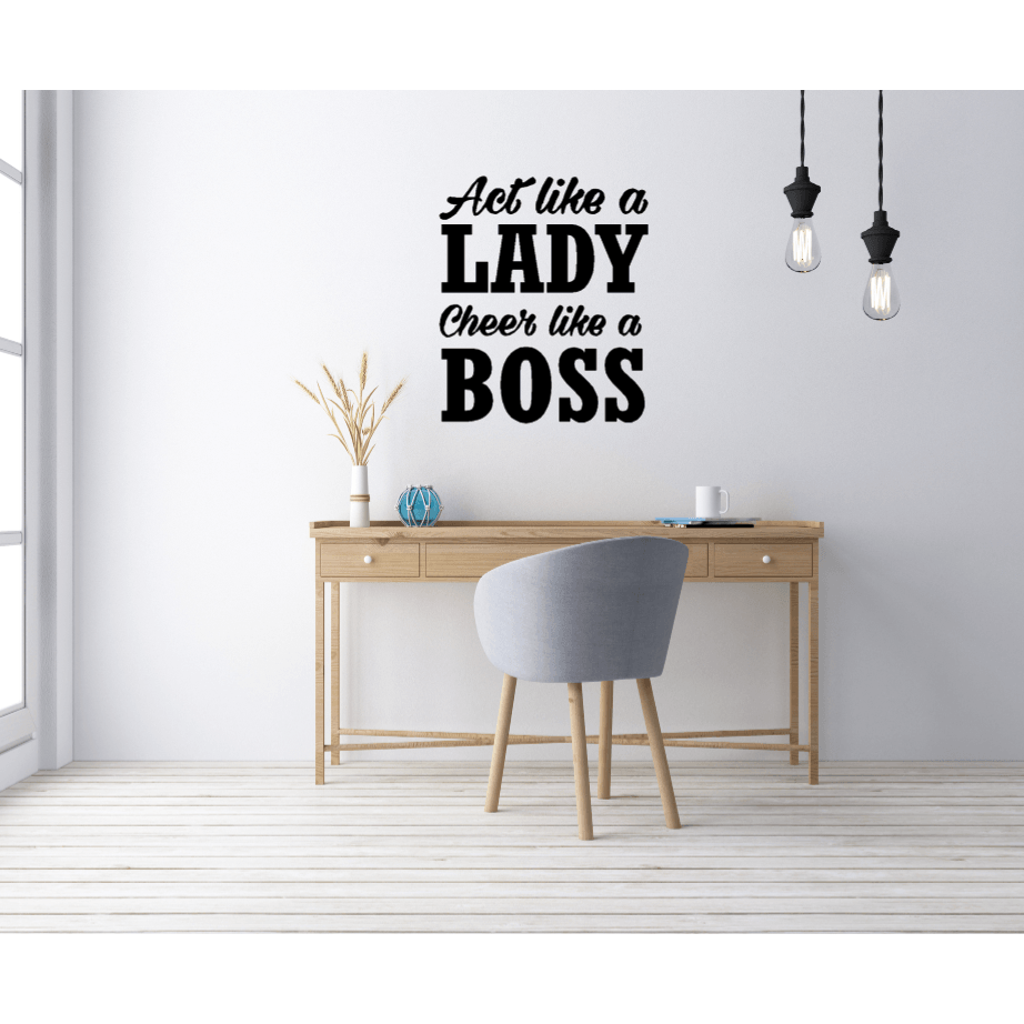 Cheer Act like a Lady - Two Little Giggles