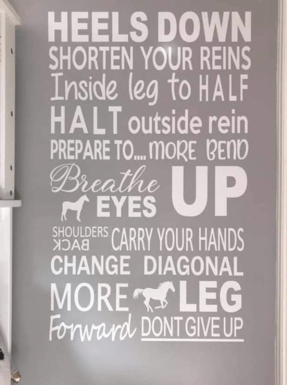 Heels Down Wall Decal Sticker Quote - Two Little Giggles