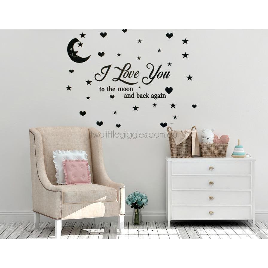 We Love you to the moon & back - Two Little Giggles