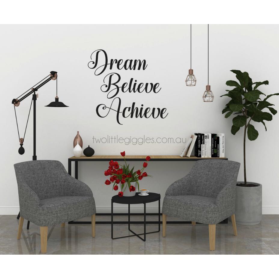Dream Believe Achieve - Two Little Giggles