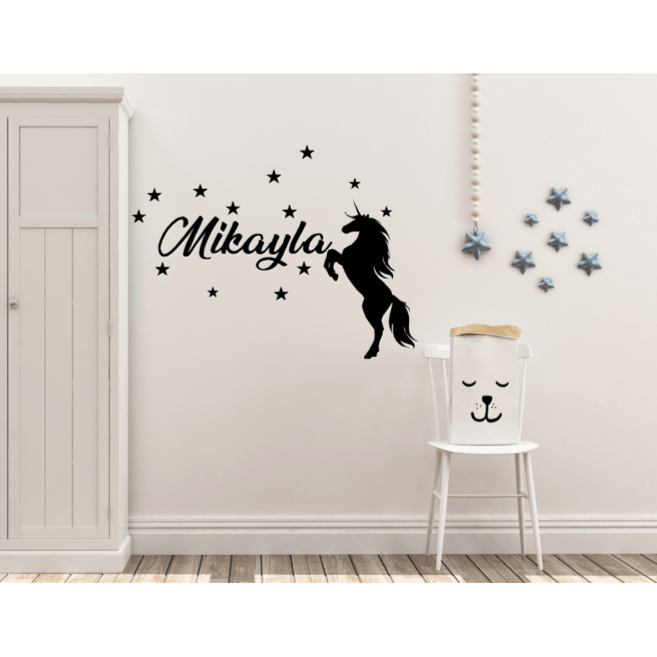 Personalised Name and Unicorn - Two Little Giggles