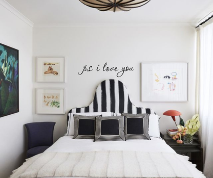 ps I love you wall decal sticker quote