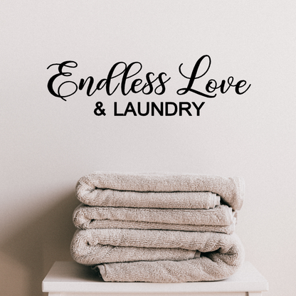 'Endless Love & Laundry'Two Little Giggles Wall DEcals