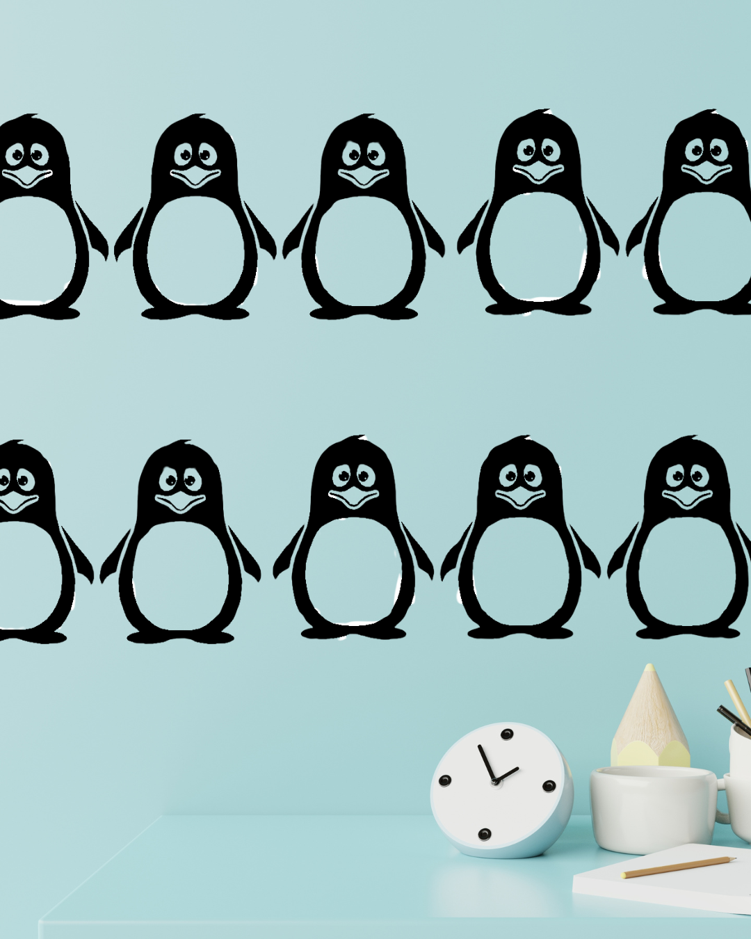 Penguins Wall Stickers for Kids Room