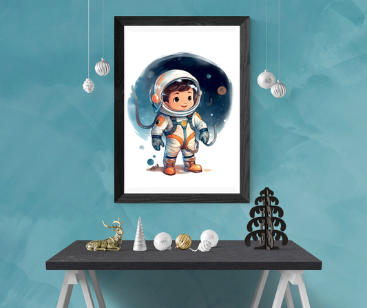 Astronaut Kids Digital Print