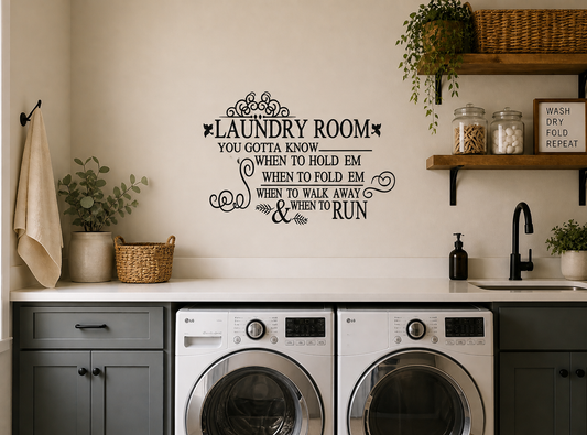 Laundry Run – Laundry Room Wall Decal