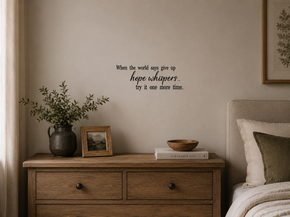 Hope Whispers – Removable Vinyl Wall Decal