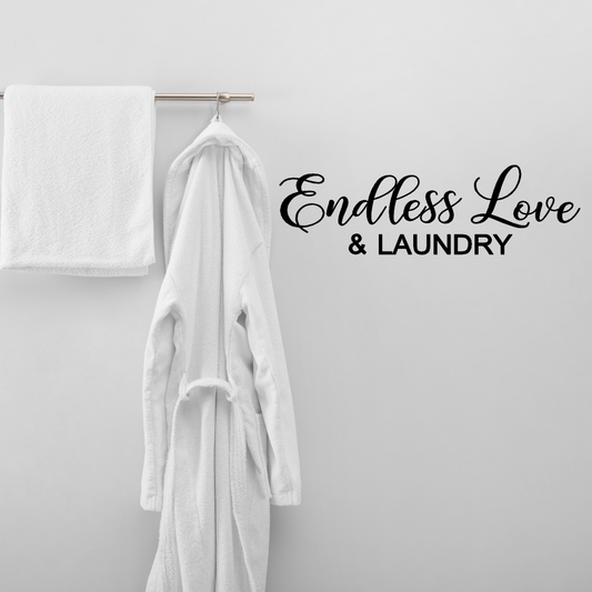 'Endless Love & Laundry'Two Little Giggles Wall DEcals