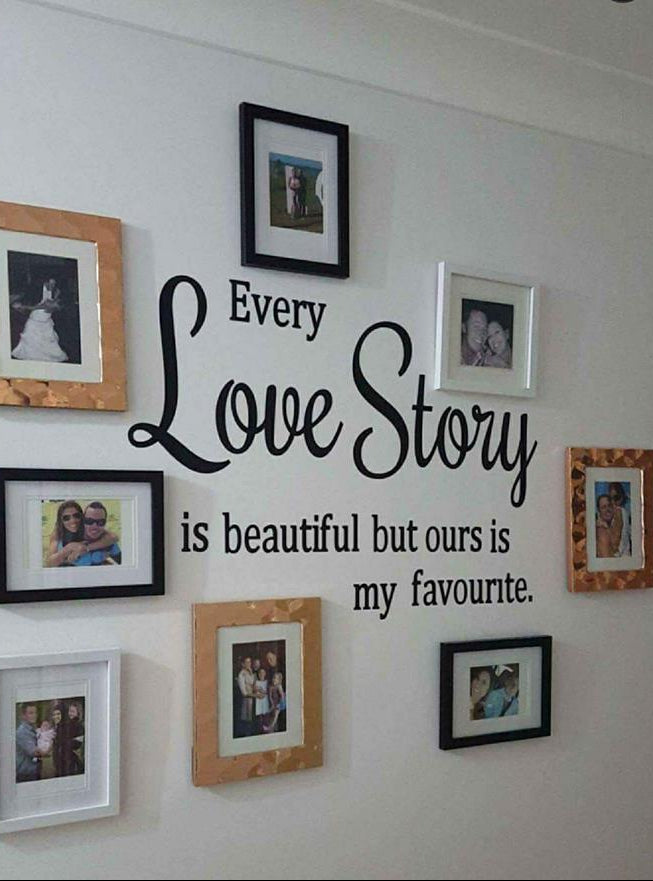 Every love story is beautiful but ours is my favourite wall decal two little giggles