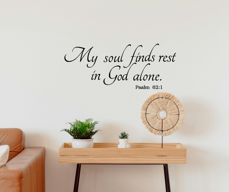 My soul finds rest in god alone
