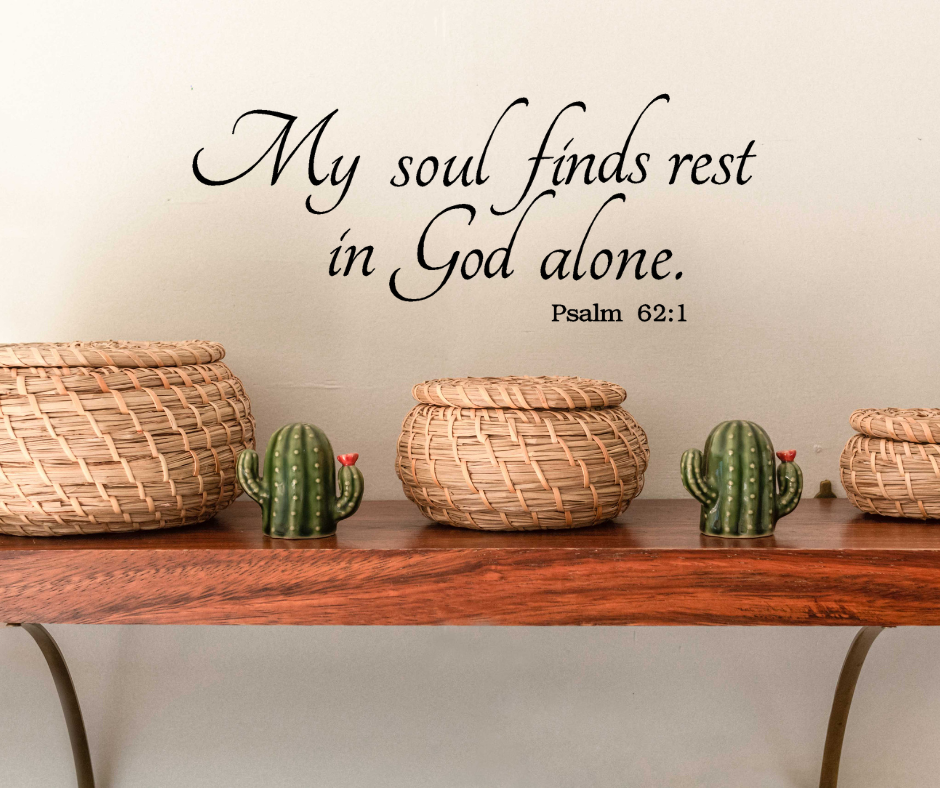 My soul finds rest in god alone
