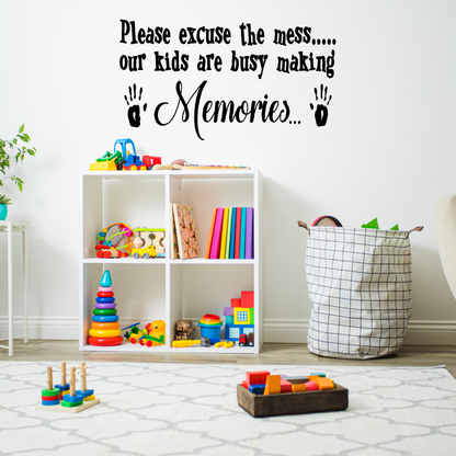  wall decal in a room please excuse the mess - perfectly lived in wall decal two little giggles