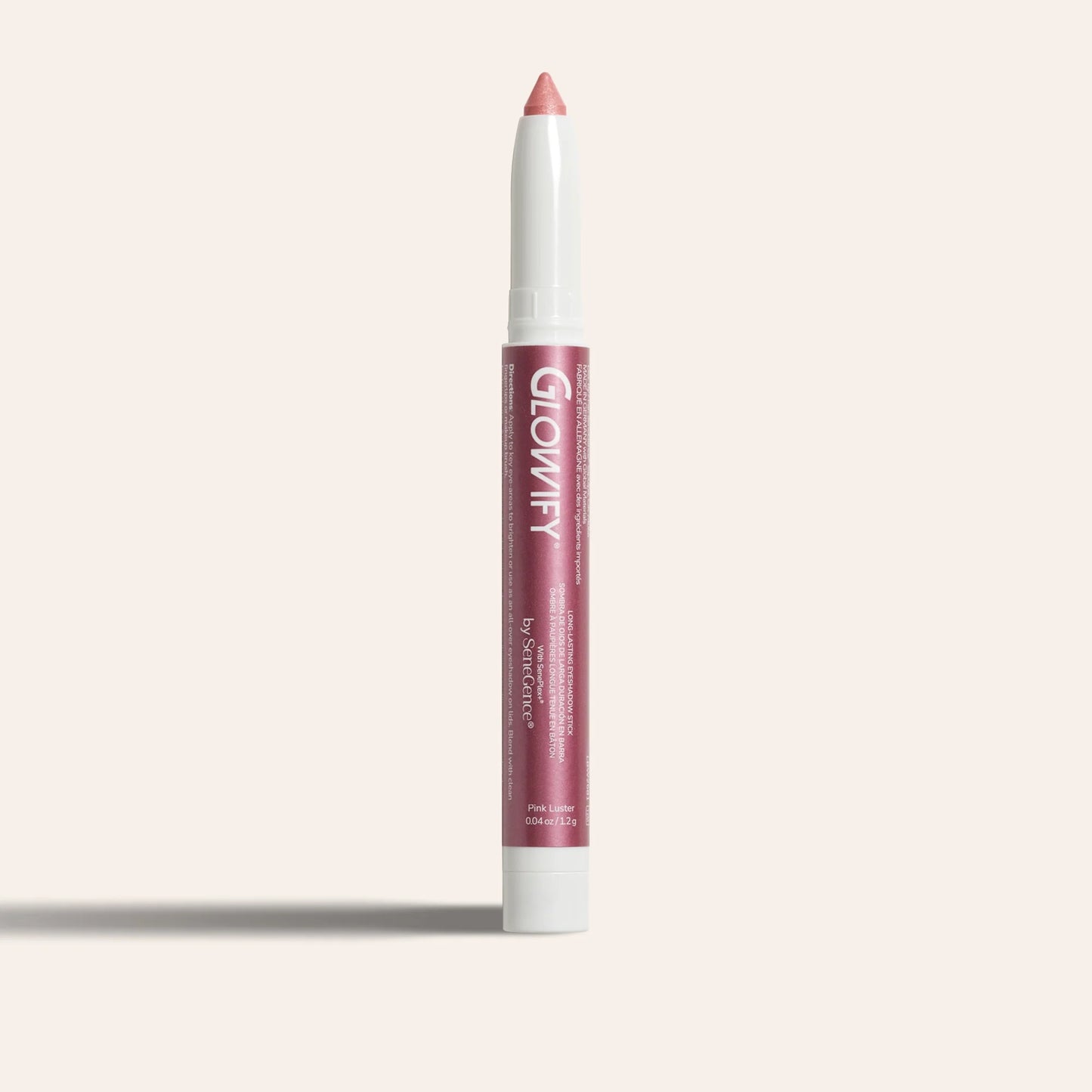 Glowify Long-Lasting Eyeshadow Stick product shade Pink Luster.