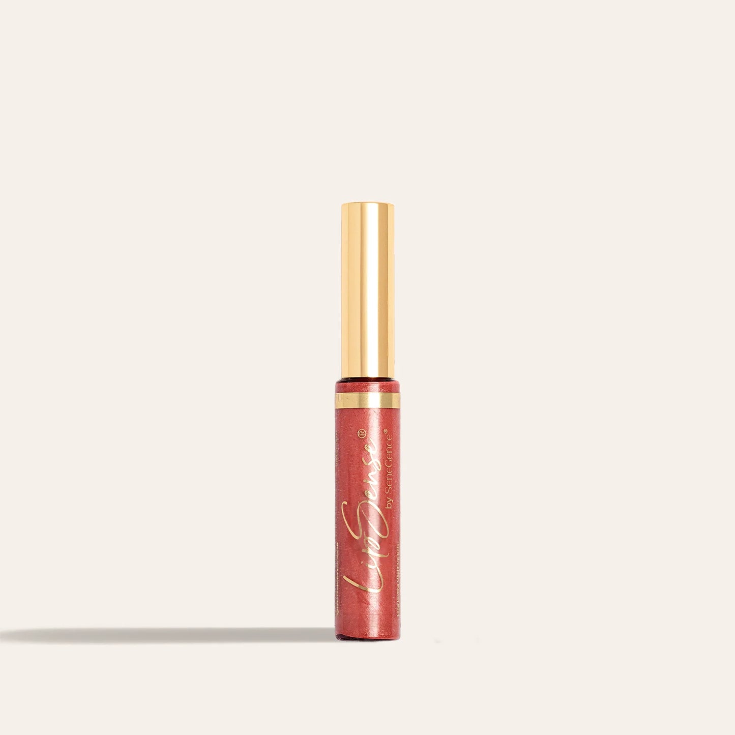 LipSense long lasting liquid lip color NZL in a red tube with a tall gold cap