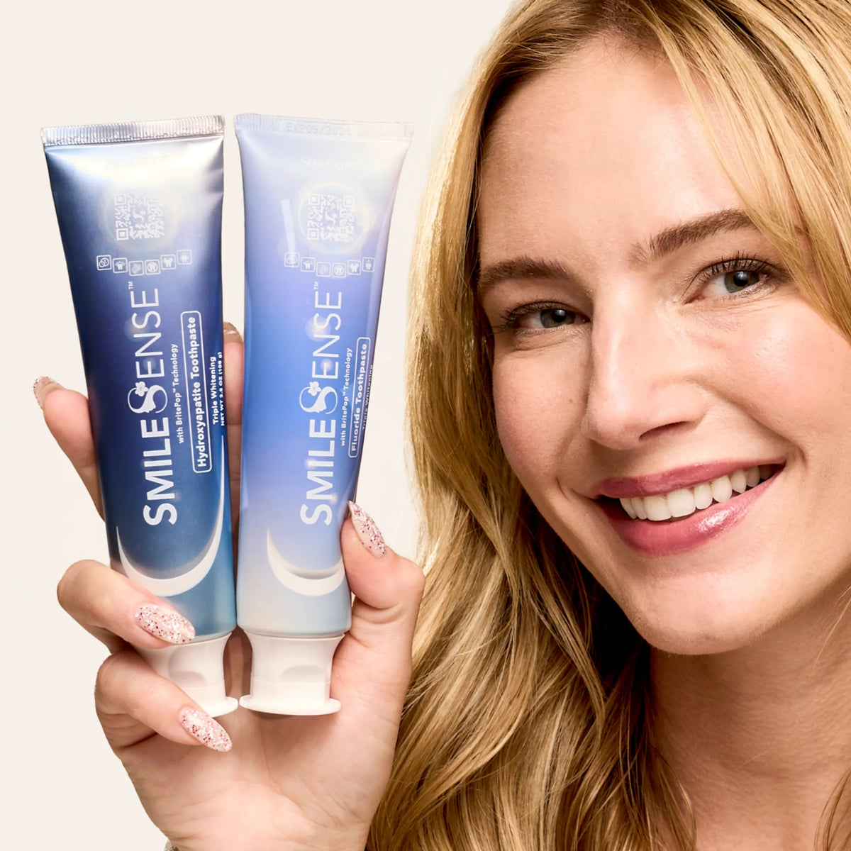 Megicare Toothpaste SmileSense™ Hydroxyapatite Toothpaste with BritePop™ Technology – Two ...