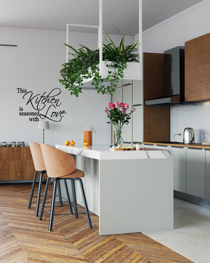 This kitchen is seasoned with love wall decal