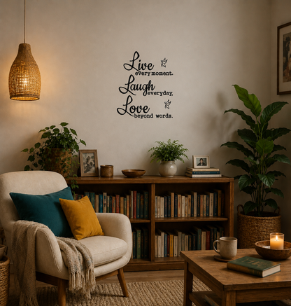 Live Laugh Love Decal