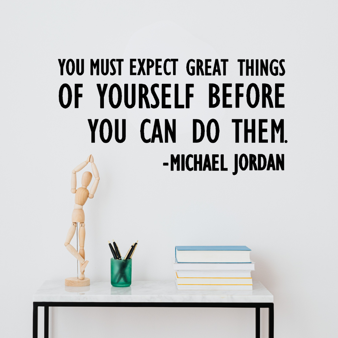 You must expect great things wall decal Michael Jordan Two Little GIggles
