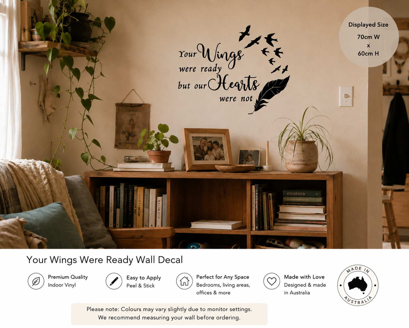 Your wings were ready  Wall Decal