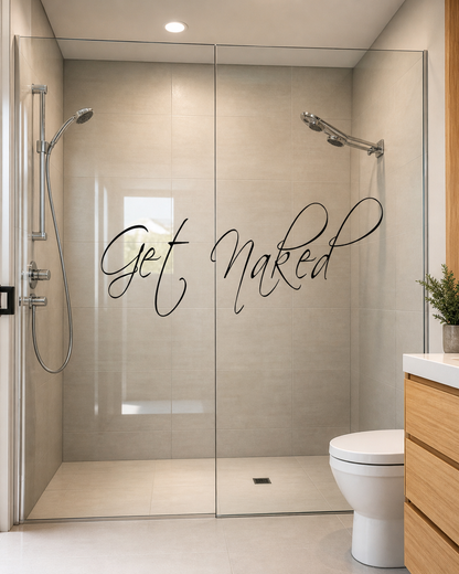 Get Naked Wall Sticker