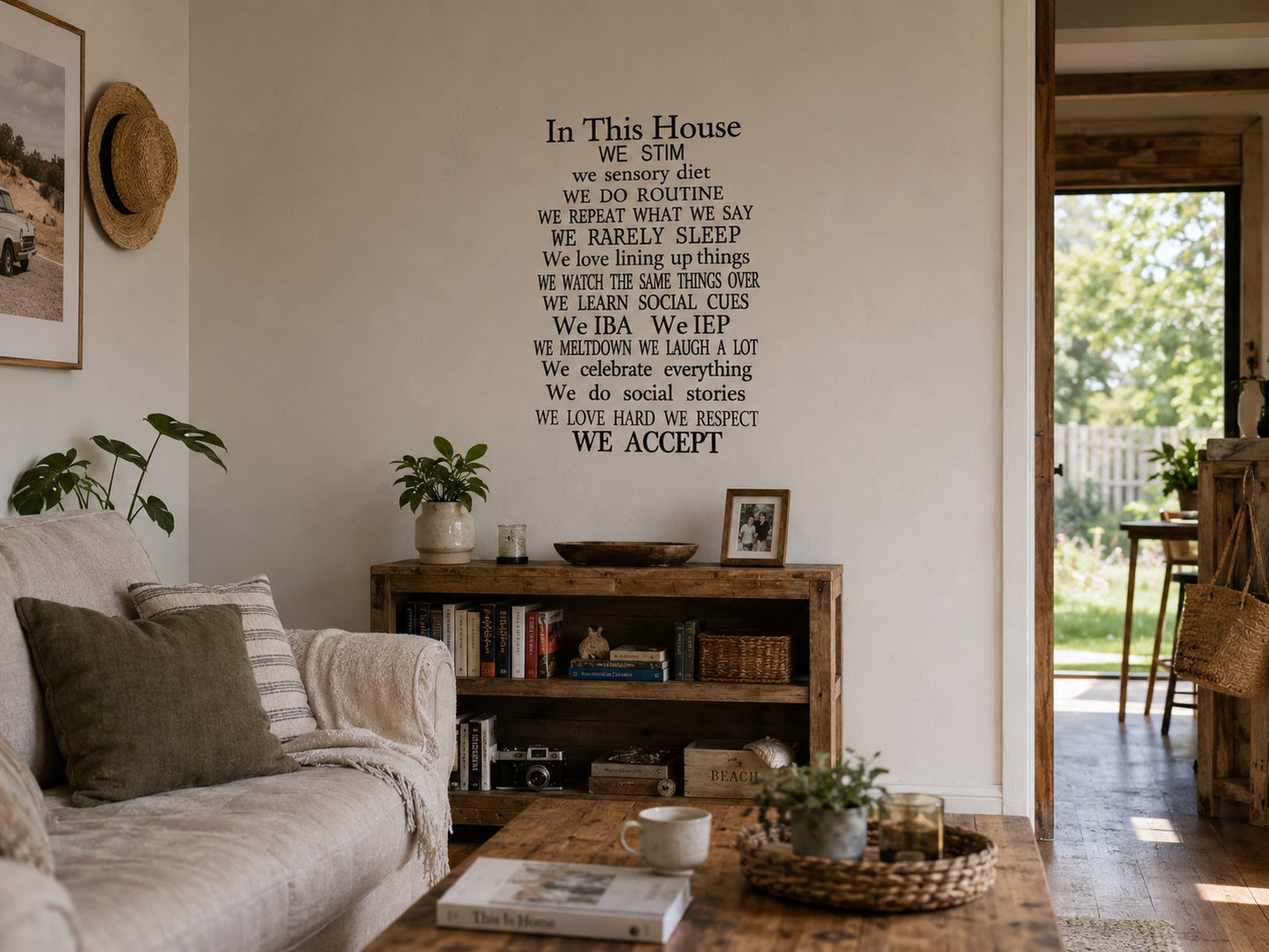 In This House We Stim Wall Decal