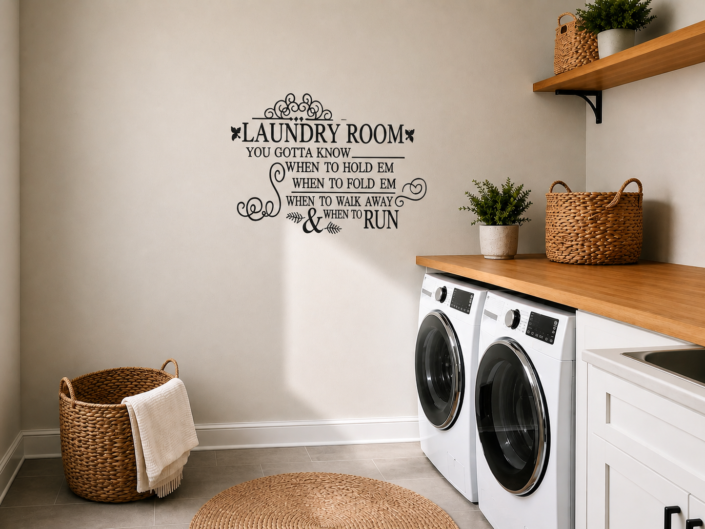 Laundry Run – Laundry Room Wall Decal