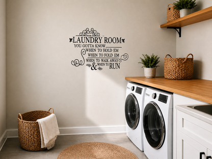Laundry Run – Laundry Room Wall Decal