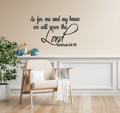 As for me and my house we will serve the Lord - Two Little Giggles