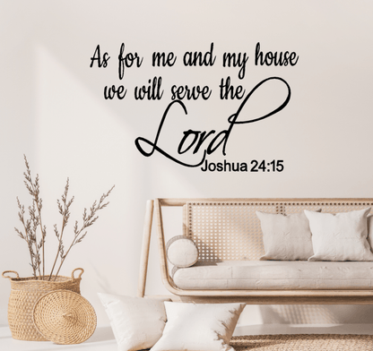 As for me and my house we will serve the Lord - Two Little Giggles