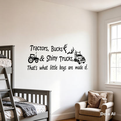 Tractors Bucks and Shiny Trucks