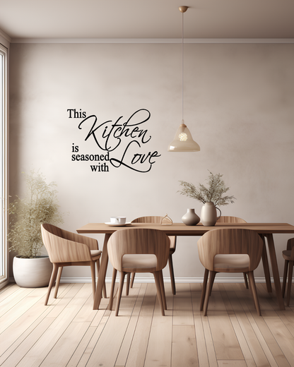 seasoned with love wall decal kitchen