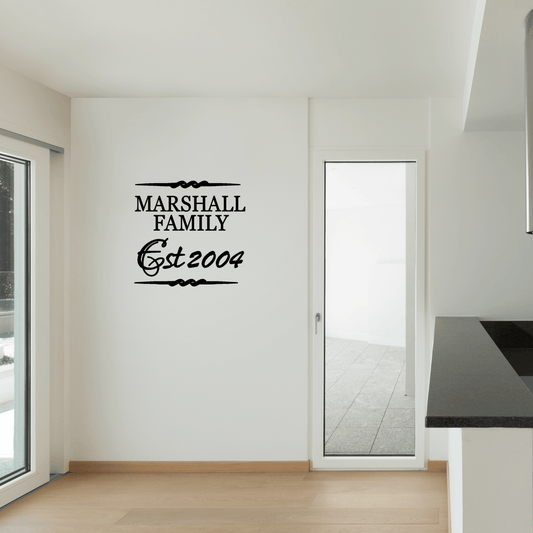 Custom Family Name Decal - Two Little Giggles