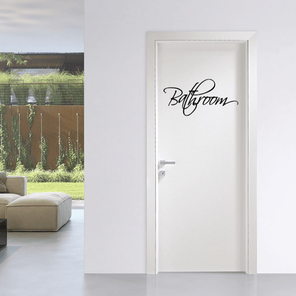 Bathroom Door Decal - Two Little Giggles